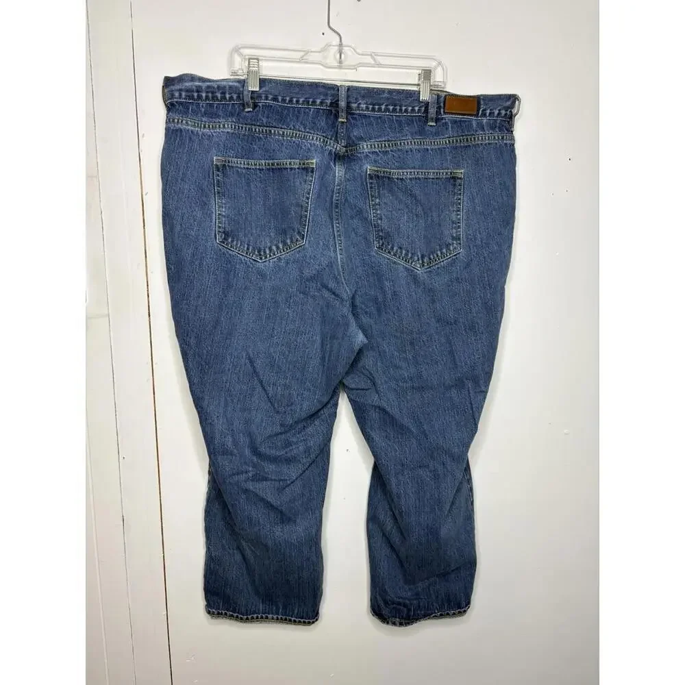 Lands End Jeans Womens 26W High Rise Straight  Modest Ankle Office Casual